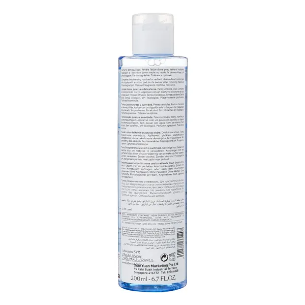 Meikinpoistovesi SVR Physiopure 200 ml