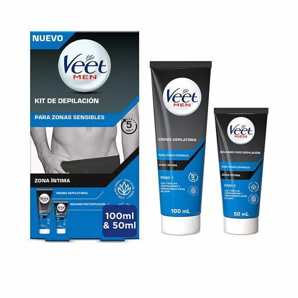Raseerimise komplekt Veet Men Juuste eemaldamine 2 Tükid, osad