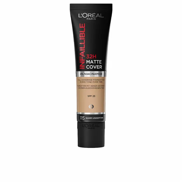 Liquid Make Up Base L'Oreal Make Up Infaillible H Nº 115 warm undertone Nº 115-Warm Undertone Spf 25 30 ml