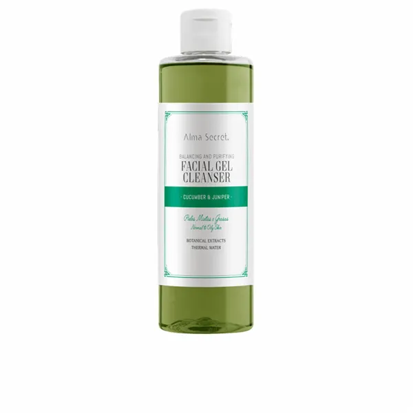 Näo puhastamise geel Alma Secret Facial Gel Cleanser 200 ml Tasakaalustav Puhastav Kurk Kadakas