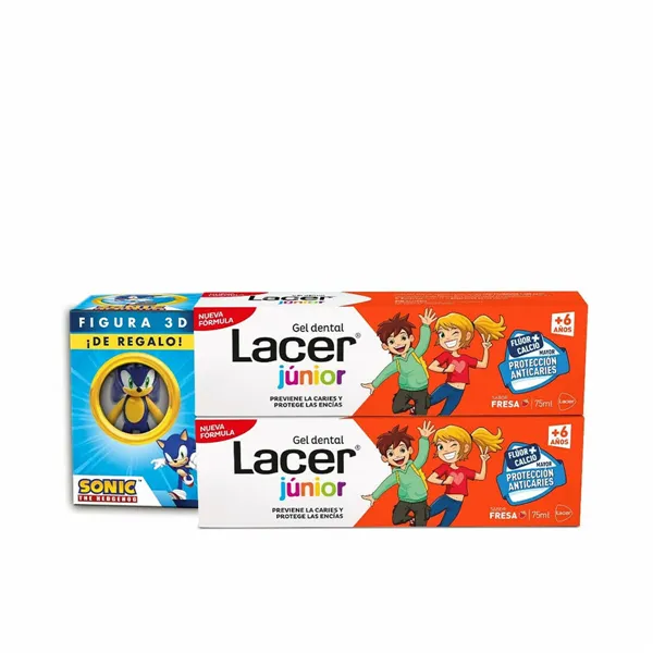 Dantų pasta Lacer Junior 75 ml Braškė 2 vnt.