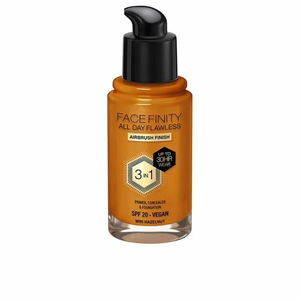 Pohjameikkivoide Max Factor Face Finity All Day Flawless Nº W95 Hazelnut W95-Hazelnut Spf 20 30 ml 3-in-1