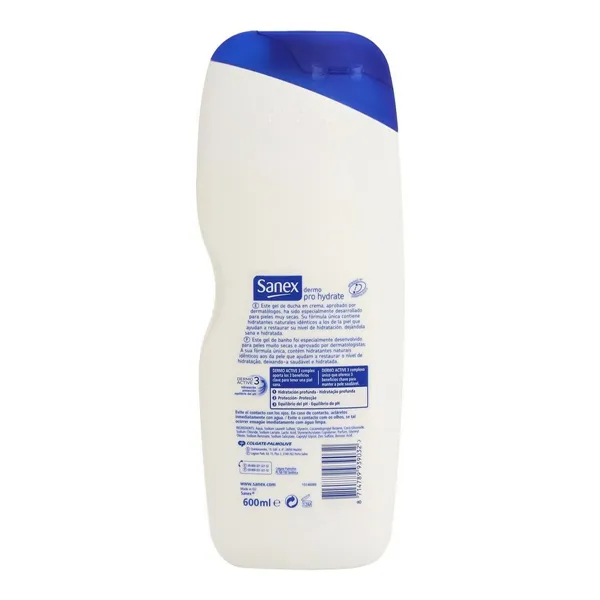 Drėkinamoji dušo želė Sanex Pro Hydrate 600 ml