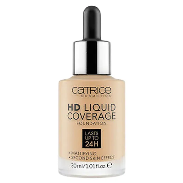 Skystas makiažo pagrindas Catrice HD Liquid Coverage Nº 032 Nude beige Nº 032-Nude Beige 30 ml
