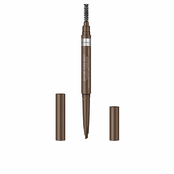 Antakių pieštukas Rimmel London Brow This Way Nº 02 Medium brown Nº 02-Medium Brown 0,25 g