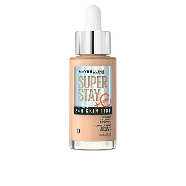 Жидкая основа для макияжа Maybelline Super Stay Skin Tint Nº 10 30 ml Витамин C