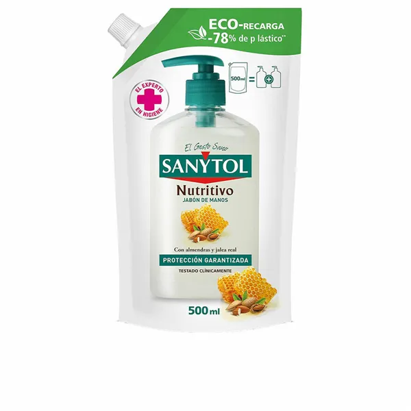 Rankų muilas Sanytol Sanytol Recambio Eco 500 ml Antibakterinė Maitina Papildykite