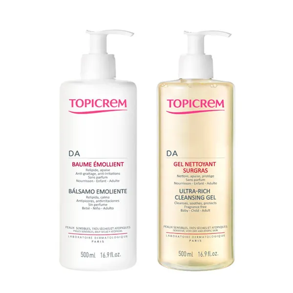 Kosmeetika komplekt Topicrem DA TOPICREM 2 Tükid, osad