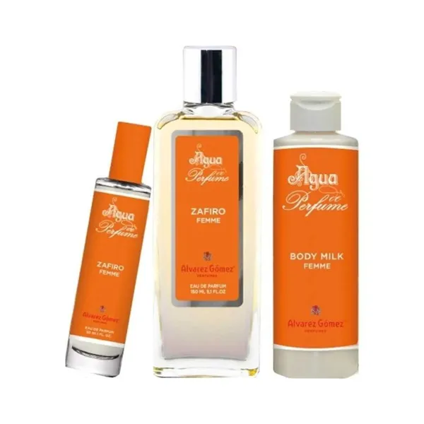 Naiste parfüümi komplekt Alvarez Gomez ZAFIRO FEMME EDP Zafiro Femme 3 Tükid, osad