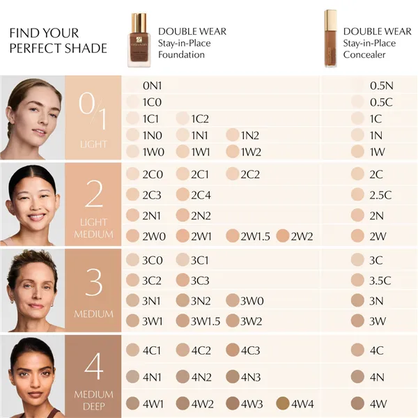 Facial Corrector Estee Lauder DOUBLE WEAR Nº 1C 12 ml