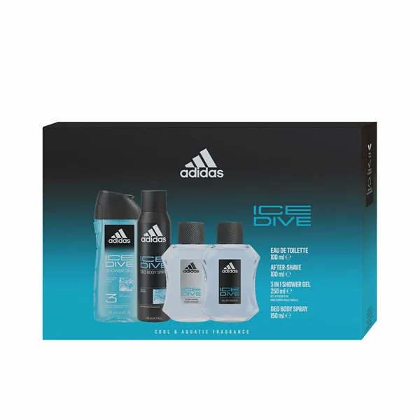 Miesten parfyymisetti Adidas ICE DIVE 4 Kappaletta