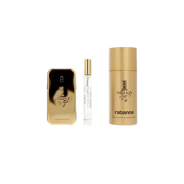 Miesten parfyymisetti Paco Rabanne 1 MILLION 3 Kappaletta