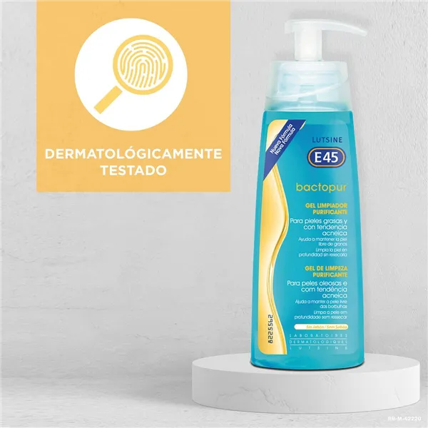 Näo puhastamise geel Lutsine BACTOPUR 200 ml Puhastav