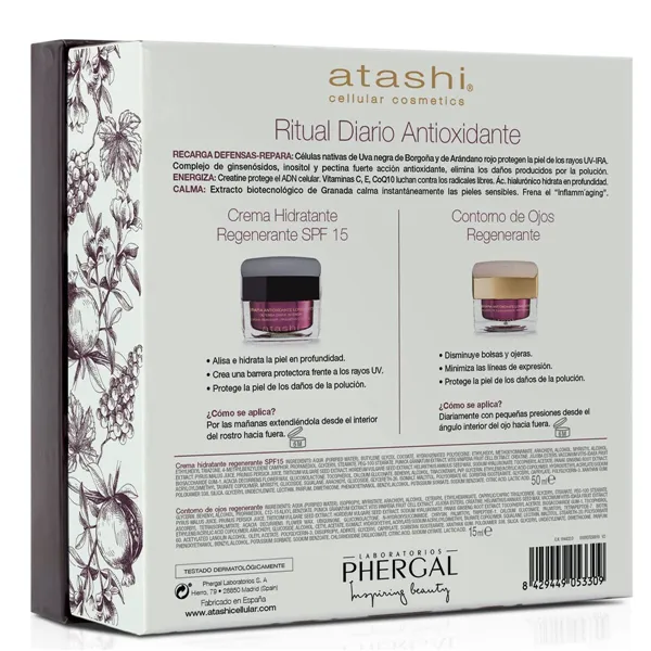 Naisten kosmetiikkasetti Atashi RITUAL ANTIOXIDANTE 2 Kappaletta