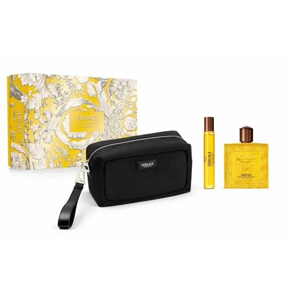Miesten parfyymisetti Versace EROS 3 Kappaletta