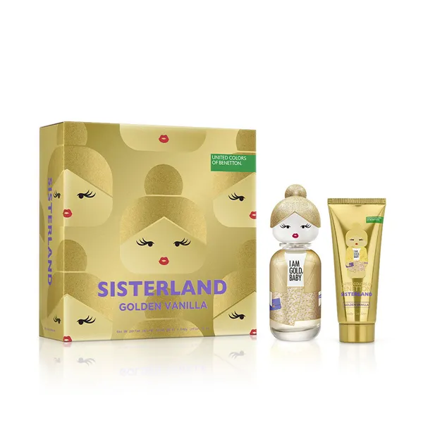 Naisten parfyymisetti Benetton SISTERLAND GOLDEN VANILLA 2 Kappaletta