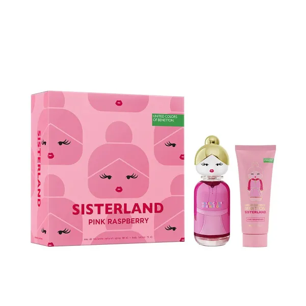 Naisten parfyymisetti Benetton SISTERLAND PINK RASPBERRY 2 Kappaletta