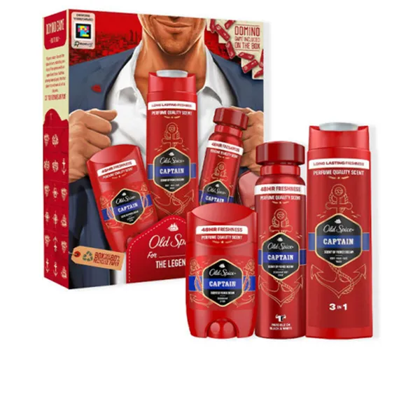 Hygieniatuotesetti miehille Old Spice OLD SPICE CAPTAIN 3 Kappaletta