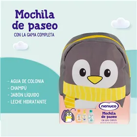 Hygieaniasetti Nenuco MOCHILA PINGÜINO 4 Kappaletta