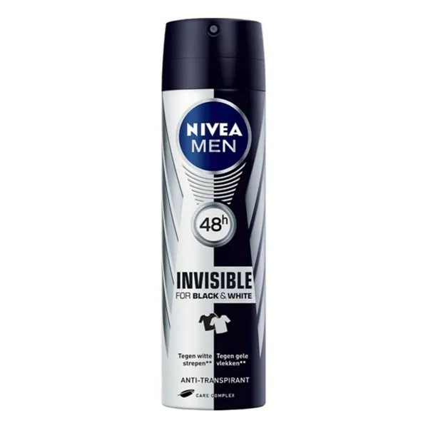 Izsmidzināms dezodorants Nivea Men Black White Invisible 200 ml