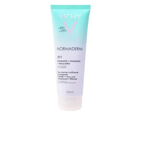 Facial Scrub 3-in-1 NORMADERM Vichy (125 ml) (125 ml)