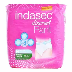 Трусики от протекания Pant Super Talla Mediana Indasec Pant Super (10 uds)