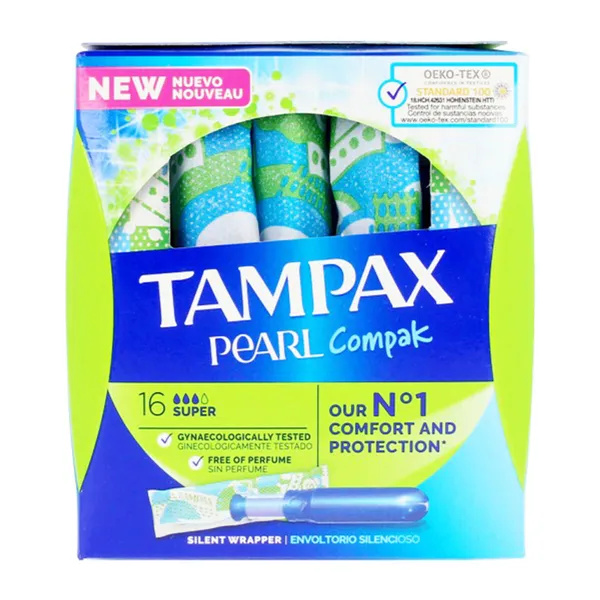 Super tampoonid PEARL Tampax Tampax Pearl Compak (18 uds) 18 uds