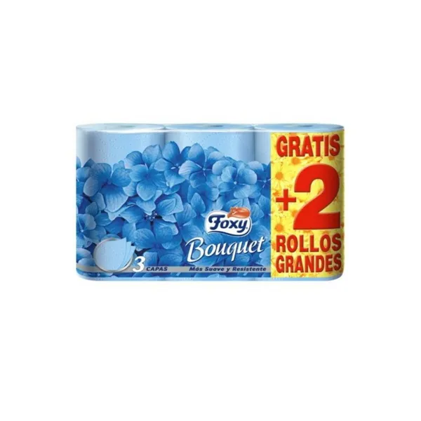 Tualettpaberi Rullide Foxy Bouquet 3 kihti 6 Tükid, osad