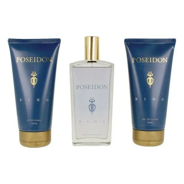 Miesten parfyymisetti Poseidon POSEIDON THE KING 3 Kappaletta