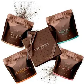 Kasvojen kuorinta-aine Cocosolis Luxury Coffee Scrub Box 4 Kappaletta