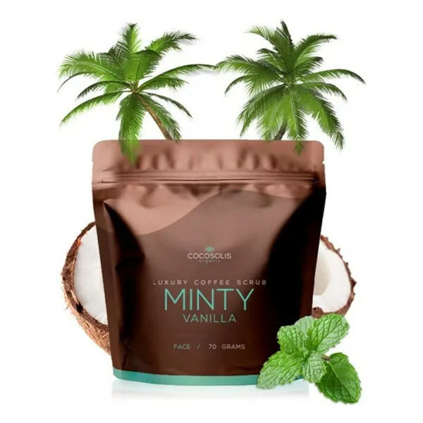 Kasvojen kuorinta-aine Cocosolis Luxury Coffee Scrub Box 4 Kappaletta