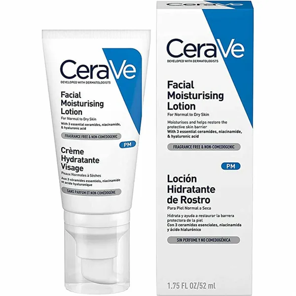 Kostetuttava kasvoemulsio CeraVe CERAVE MOISTURISING 52 ml