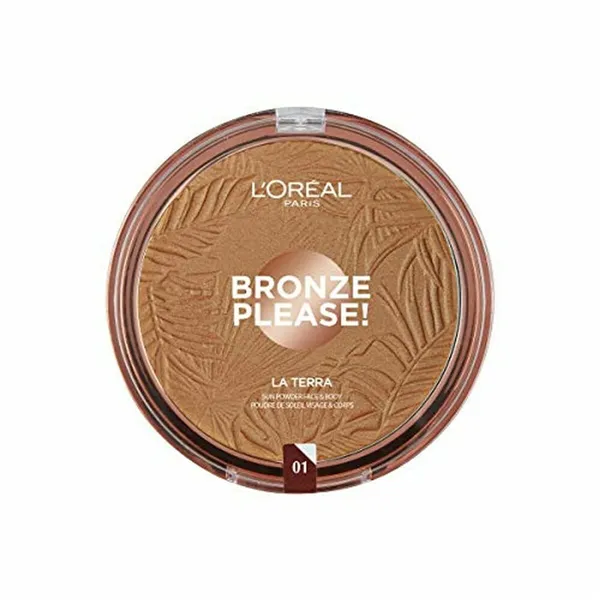 Kompaktiška pudra L'Oreal Make Up Bronze Nº 01-Light Caramel 18 g