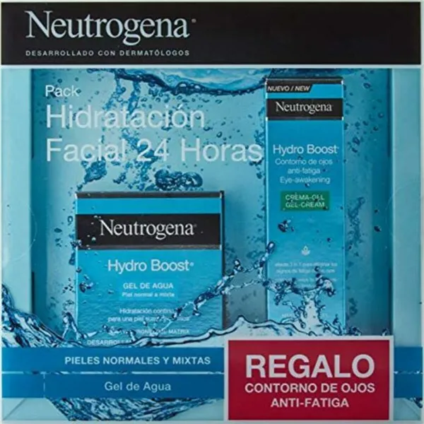 Косметический набор унисекс Neutrogena Hydro Boost Gel De Agua Facial 15 ml Гель 2 Предметы