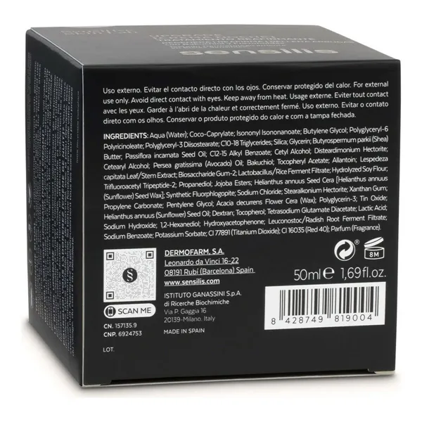 Anti-ageing yövoide Sensilis Upgrade 50 ml Kiinteyttävä
