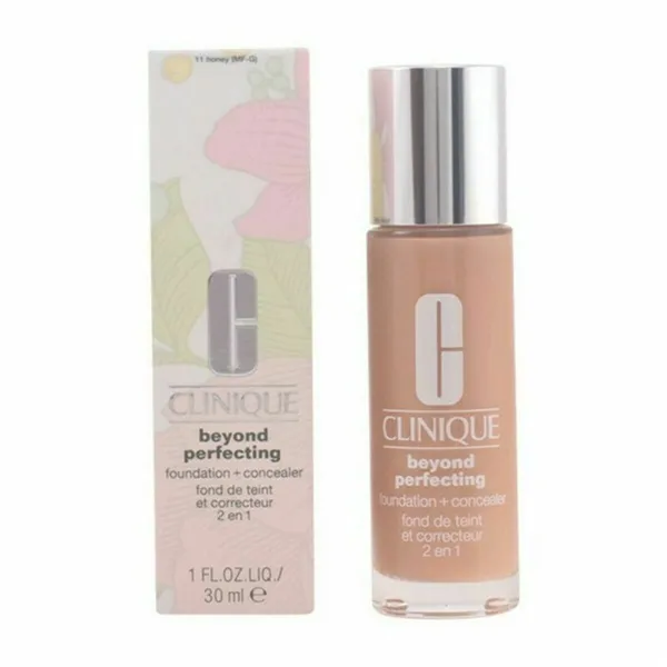 Šķidrā Grima Bāze Clinique Beyond Perfecting Nº 21 Cream caramel Nº 21-Cream Caramel 30 ml Sejas korektors