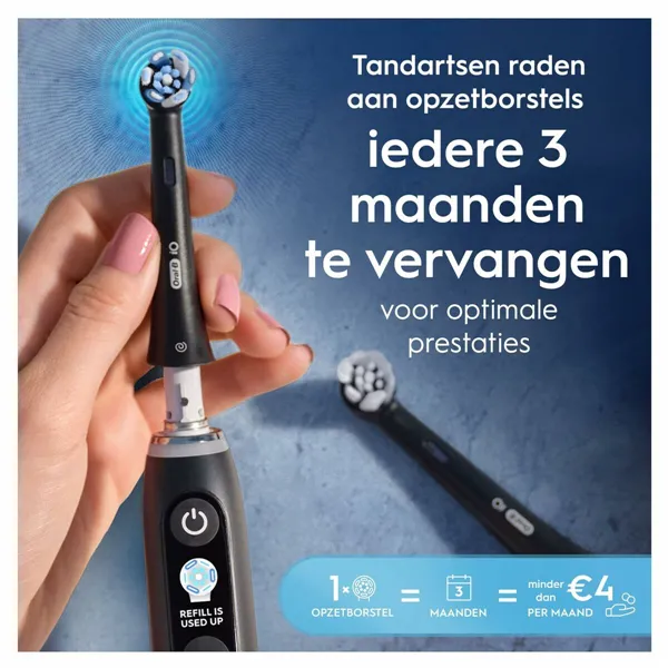 Asenduspea Oral-B iO Ultimate Clean Must noir 4 Ühikut