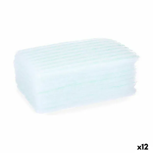 Body Sponge Berilo Blue White 19,5 x 12 x 1,5 cm Soap (12 Units)