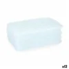Body Sponge Berilo Blue White 19,5 x 12 x 1,5 cm Soap (12 Units)