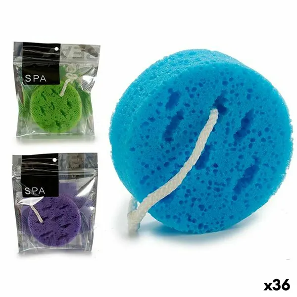 Body Sponge Sponge 18 x 4 x 20 cm Circular (36 Units)