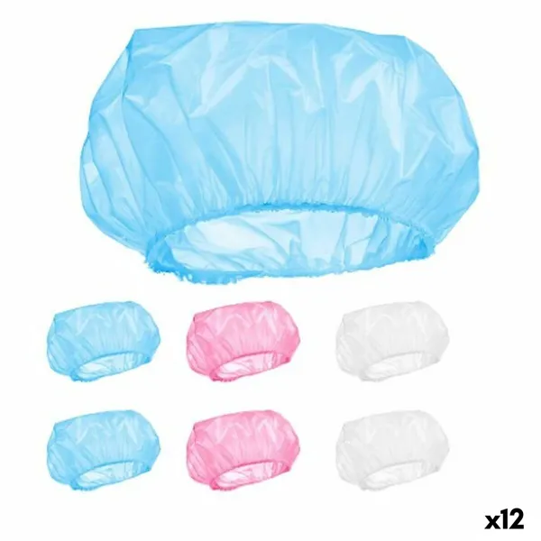 Shower Cap Berilo Multicolour 28 cm Plastic Set (12 Units)