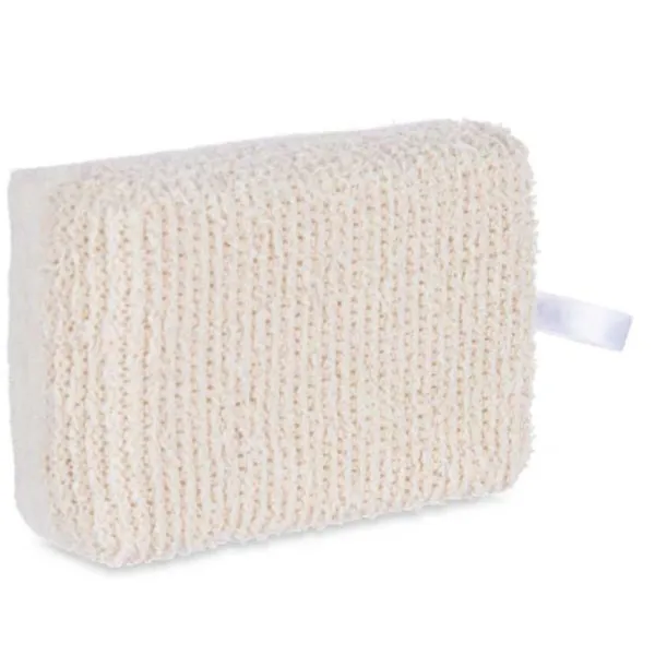Body Sponge Berilo White Beige 14 x 5 x 9 cm (24 Units)