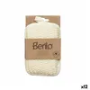 Body Sponge Berilo White Beige 11 x 16,5 x 3 cm (12 Units)