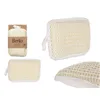 Body Sponge Berilo White Beige 11 x 16,5 x 3 cm (12 Units)