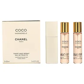 Naiste parfüümi komplekt Chanel Twist & Spray Coco Mademoiselle 3 Tükid, osad