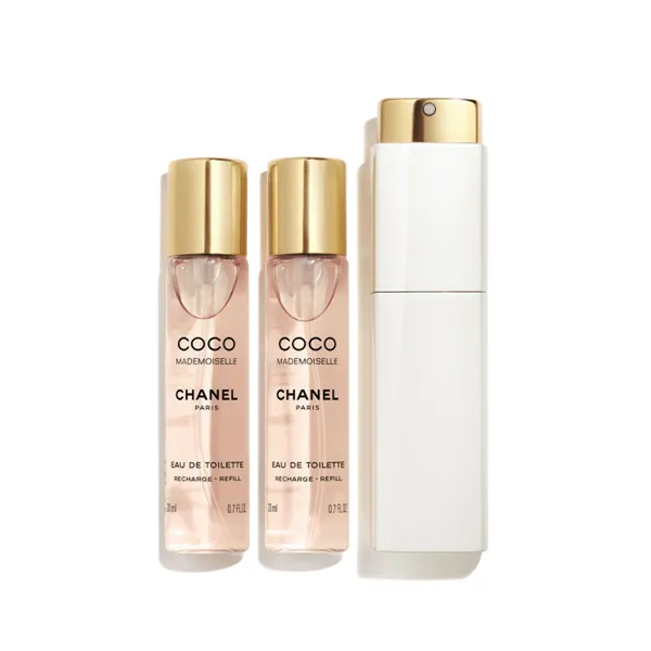 Женский парфюмерный набор Chanel Twist & Spray Coco Mademoiselle 3 Предметы