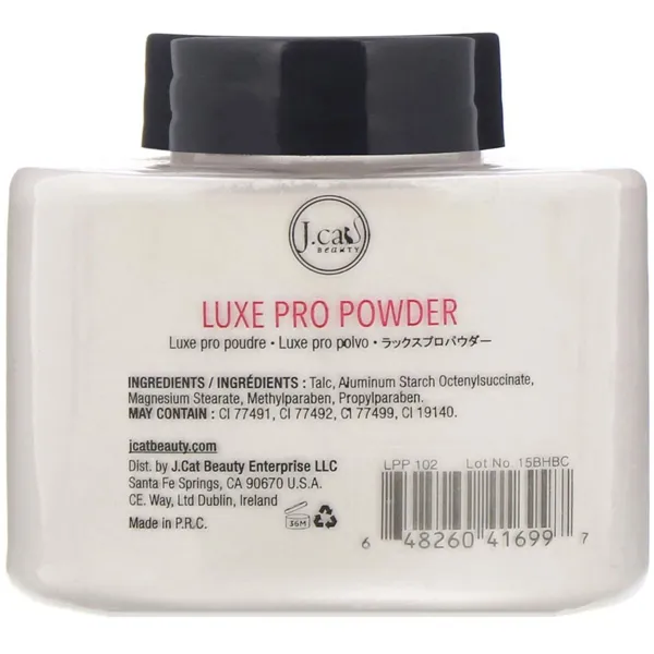 Make-up Fixing Powders J.Cat LUXE PRO POWDER PEARL LUMINIZER 42 g