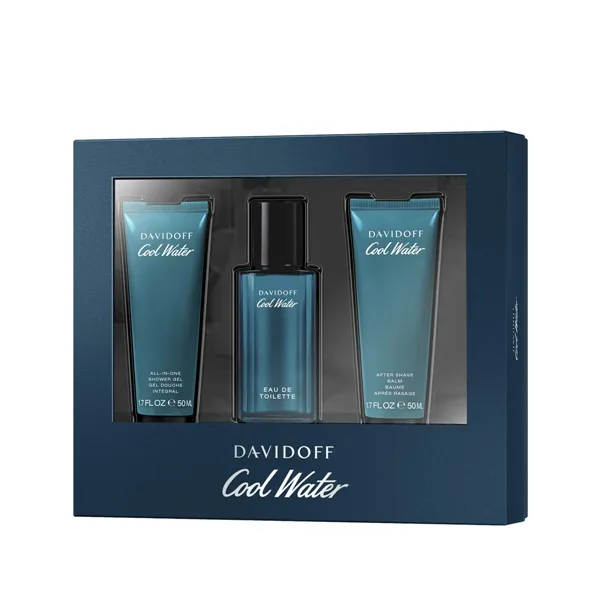 Мужской парфюмерный набор Davidoff EDT Cool Water 3 Предметы