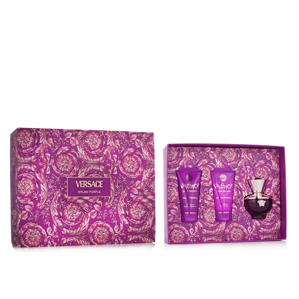 Women's Perfume Set Versace Dylan Purple 3 Pieces