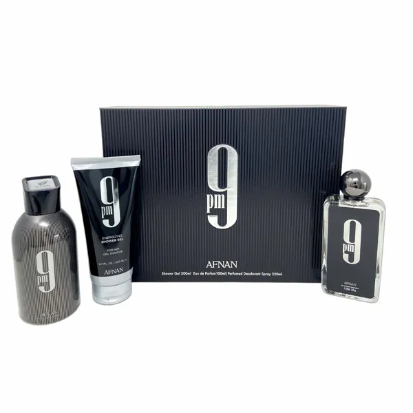 Мужской парфюмерный набор Afnan 9 pm EDP 3 Предметы
